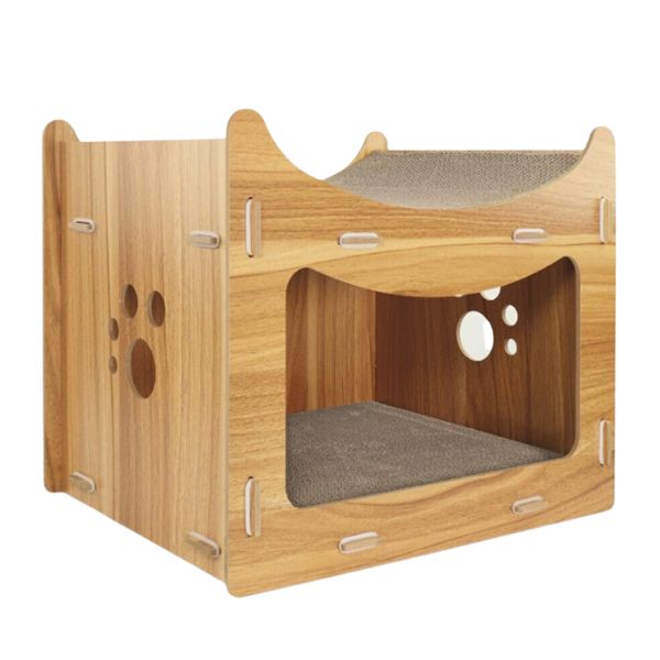 Image of Tiragraffi in legno e cartone Pagoda Record - 1 tiragraffi: 45x30x35h cm