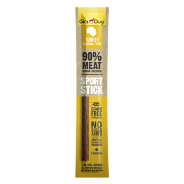 Immagine di Gimdog Sport Stick Grain Free 12 gr - Tacchino