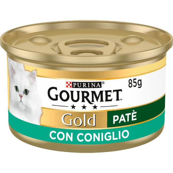 Image of Purina Gourmet Gold Patè Umido Gatto 85 gr - Coniglio Confezione da 24 pezzi Cibo umido per gatti
