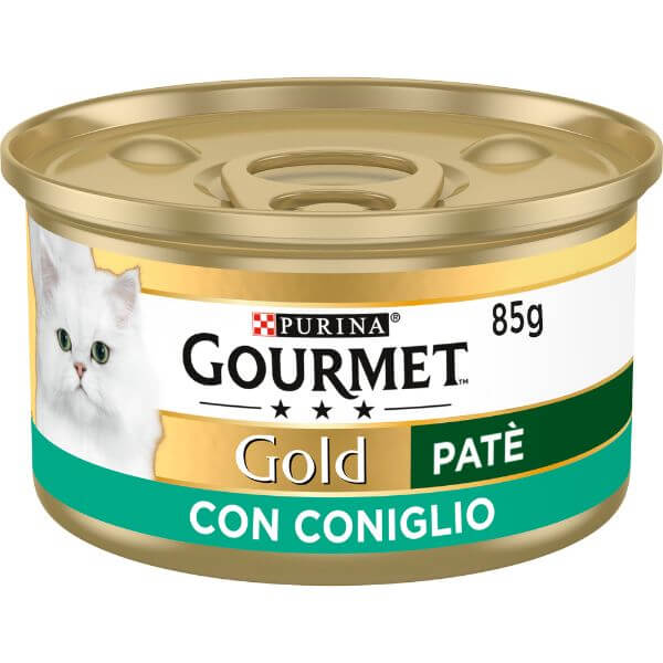 Purina Gourmet Gold Patè Umido Gatto 85 gr - Coniglio Confezione da 24 pezzi