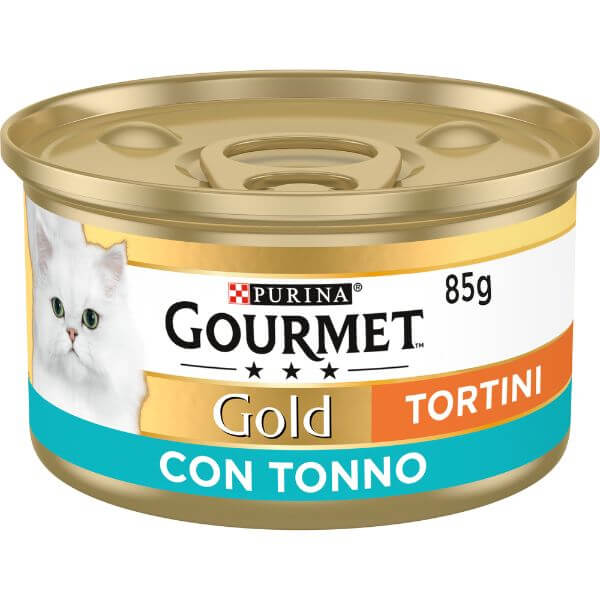 Purina Gourmet Gold Tortini Umido Gatto 85g - Tonno Confezione da 24 pezzi