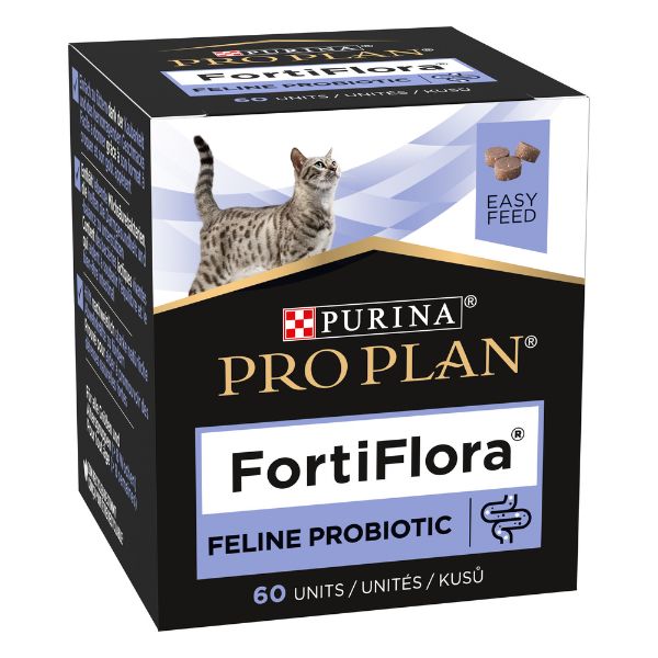 Image of Purina Pro Plan Fortiflora Feline Probiotic Chews - 0,50 gr x 60 (scadenza: 31/10/2023) 9043240