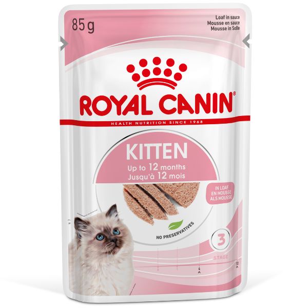 Image of Royal Canin Kitten Patè - 85 gr Confezione da 12 pezzi Cibo umido per gatti