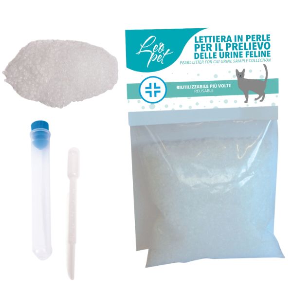 Lettiera in perle per il prelievo delle urine feline Leopet - 1 pezzo