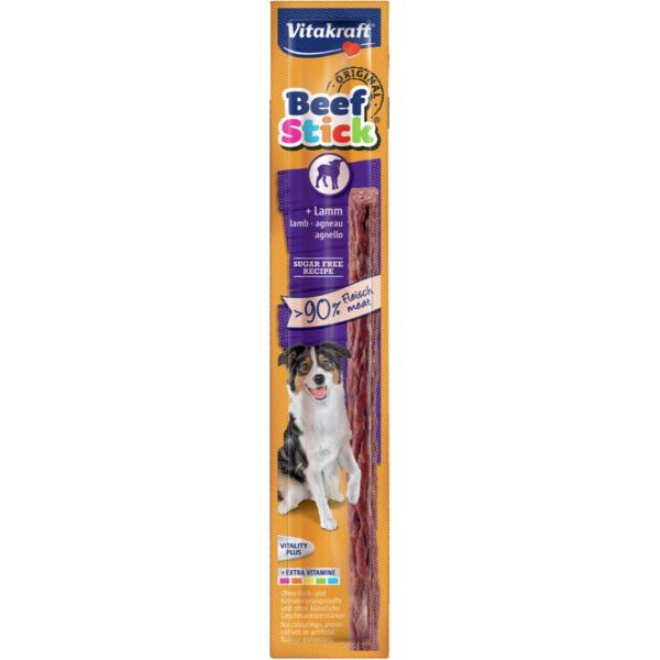 Vitakraft Beef Stick Snack per cani 12 gr - Agnello Confezione da 25 pezzi