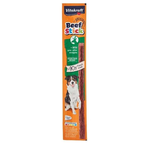 Vitakraft Beef Stick Snack per cani 12 gr - Selvaggina Confezione da 25 pezzi