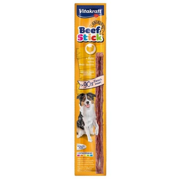 Vitakraft Beef Stick Snack per cani 12 gr - Tacchino Confezione da 25 pezzi