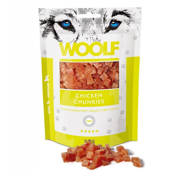 Image of Woolf morbidi bocconcini Snack Monoproteico per cani - Pollo