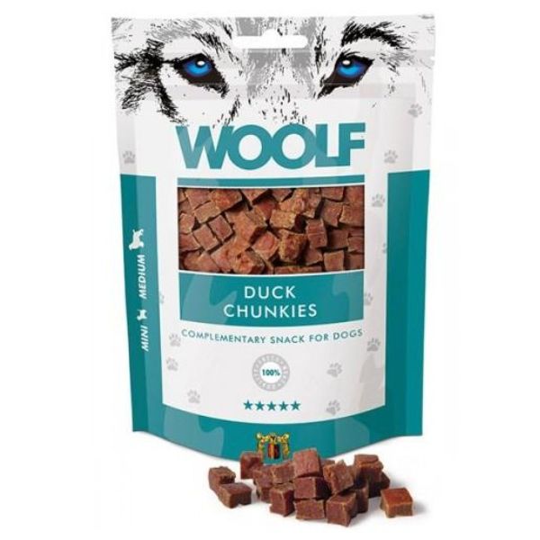 Woolf morbidi bocconcini Snack Monoproteico per cani - Anatra