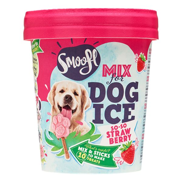 Gelato per cani fai da te Smoofl - Fragola