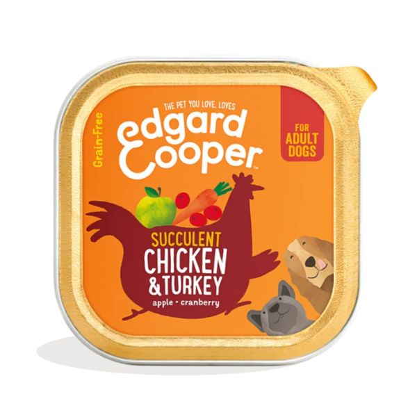 Edgard & Cooper Grain Free 150 gr - Pollo e Tacchino Confezione da 11 pezzi