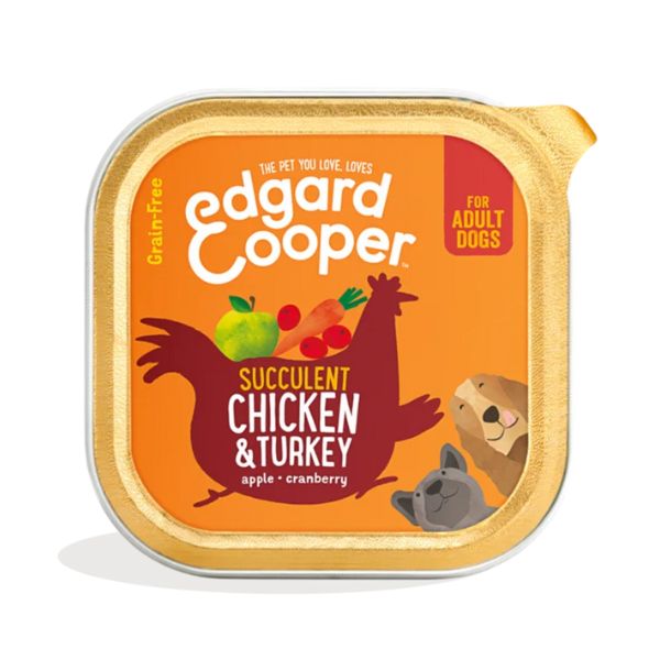 Image of Edgard & Cooper Grain Free 150 gr - Pollo e Tacchino Confezione da11 pezzi 9026913