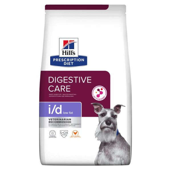 Hill's Prescription Diet i/d low fat Canine - 4 Kg - Dieta Veterinaria per Cani - SPEDIZIONE GRATIS 1° ORDINE + scegli lo sconto BZR5 / BZR20