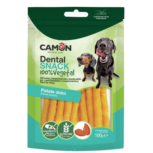 Image of Camon Dental Snack Vegetali 100 gr - Snack Sticks con patata dolce