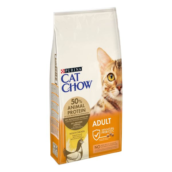 Image of Purina Cat Chow Adult ricco in Pollo - 10 kg Croccantini per gatti
