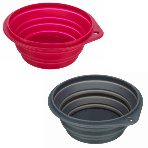 Ciotola da viaggio pieghevole in silicone Trixie - 1 L
