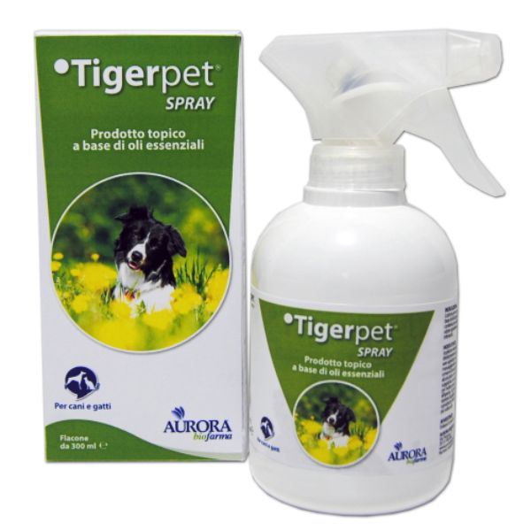 Aurora Biofarma Tigerpet Spray cane e gatto - Spray da 300 ml - 1° ORDINE? scegli lo sconto BZR5 / BZR20 + 200 punti fedeltà