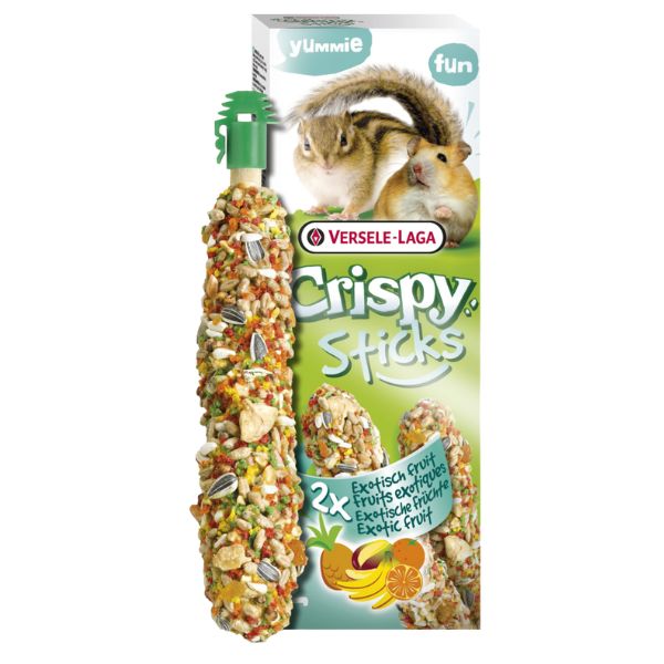 Versele Laga Crispy Sticks - per Criceti e Scoiattoli - Frutta esotica