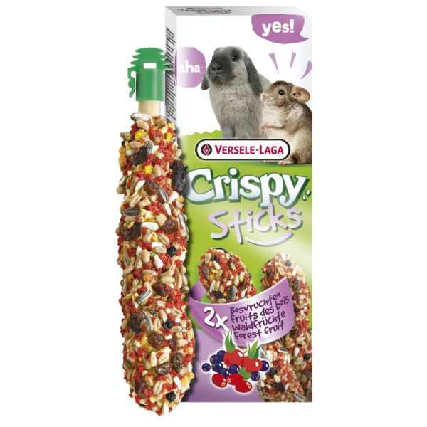 Versele Laga Crispy Sticks - per Conigli e Cincillà - Frutti di bosco