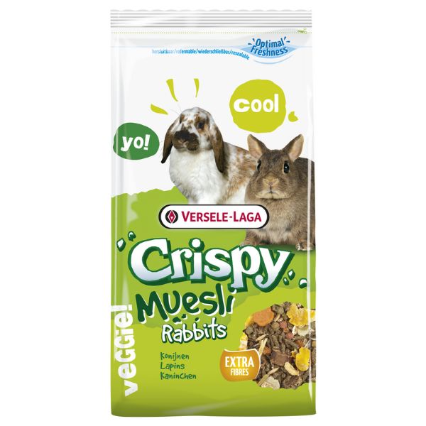 Image of Versele Laga Crispy Muesli per Conigli nani - 1 kg - Mangime per conigli - 1° ORDINE? scegli lo sconto BZR5 / BZR20 + 200 punti fedeltà010