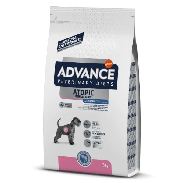 Image of Advance Veterinary Diets Atopic Medium/Maxi - 3 kg Dieta Veterinaria per Cani