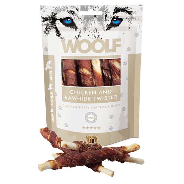 Image of Woolf i Rotolini Snack per cani All breeds Grain Free - Pollo con pelle grigliata