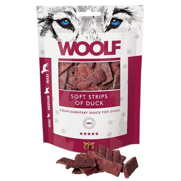 Woolf Filetti snack monoproteici - Filetti di Anatra Essiccata