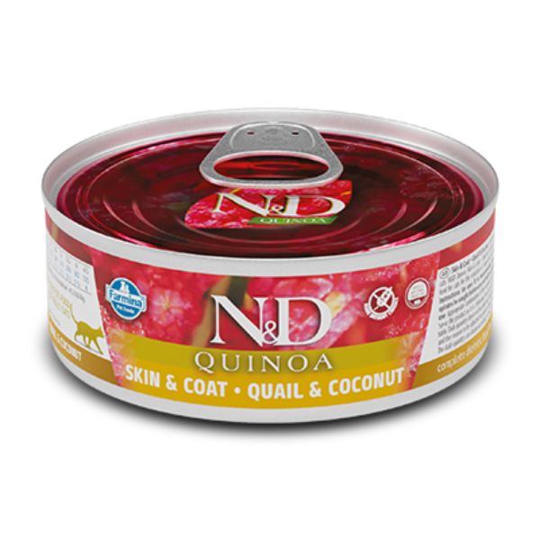 Farmina N&D Quinoa Feline Umido 80 gr - Quaglia e Cocco Confezione da 24 pezzi