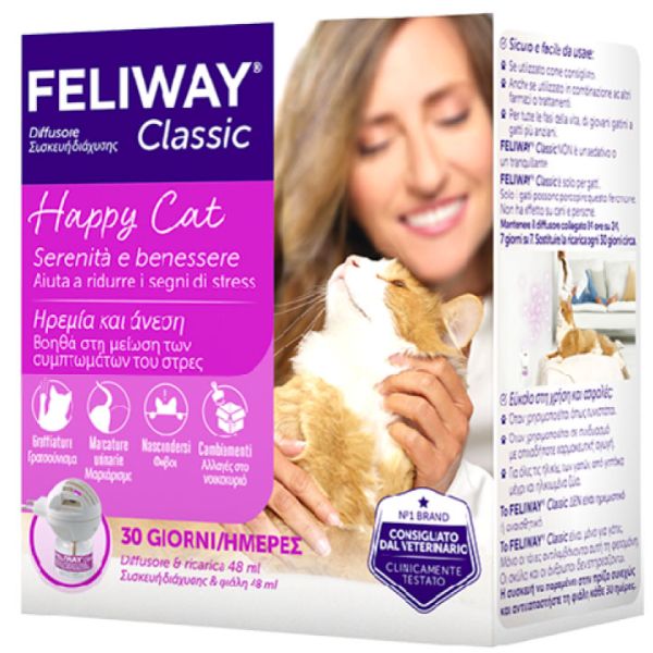 Feliway Classic Diffusore con Ricarica - 48 ml