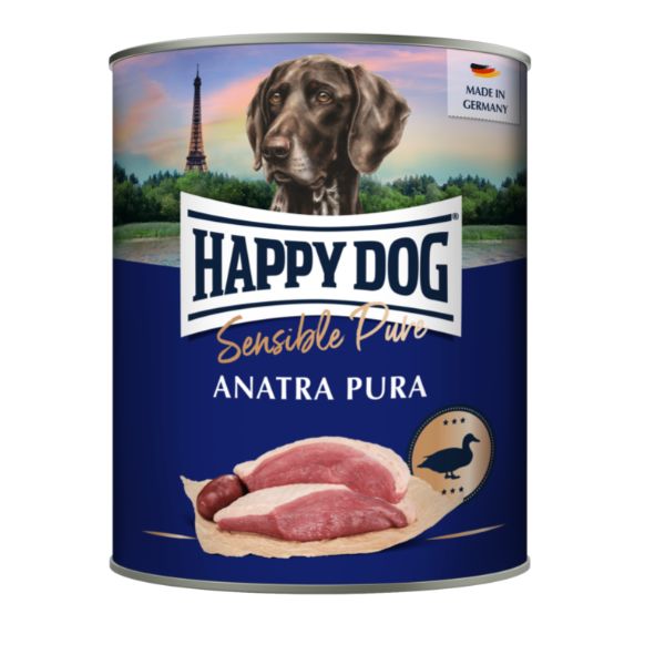 Happy Dog Sensible Pure Monoproteico Grain Free 800 gr - Anatra Puro Confezione da 6 pezzi