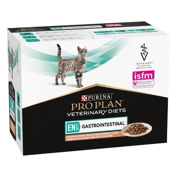 Image of Purina Veterinary Diets EN Multipack (10 x 85 gr) - Salmone Cibo umido per gatti