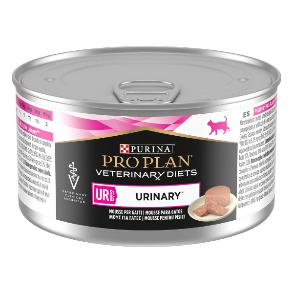 Image of Purina Veterinary Diets UR Mousse 195 gr - Tacchino Confezione da 6 pezzi Dieta Veterinaria per Gatti