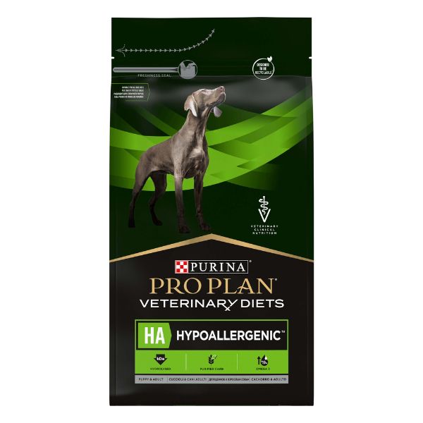 Image of Purina Dog Pro Plan Veterinary Diets HA Hypoallergenic - 3 kg Dieta Veterinaria per Cani