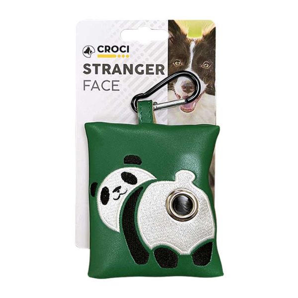 Porta sacchetti igienici per cani Stranger Face Croci - Panda