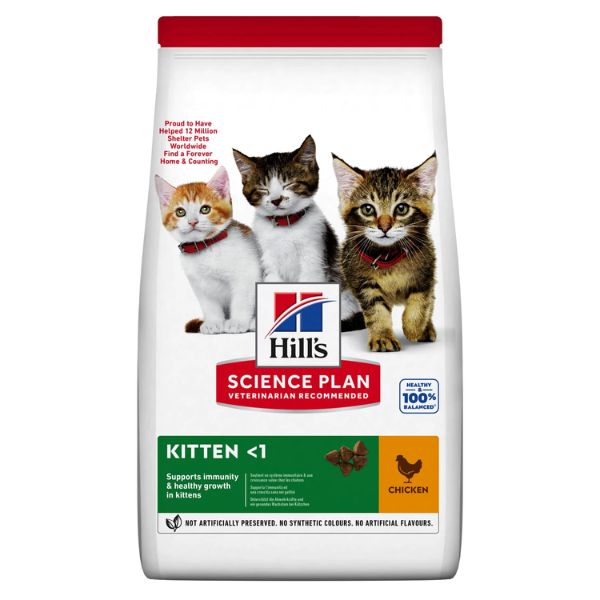 Image of Hill's Science Plan Kitten Alimento per gattini con Pollo - 1,5 kg Croccantini per gatti