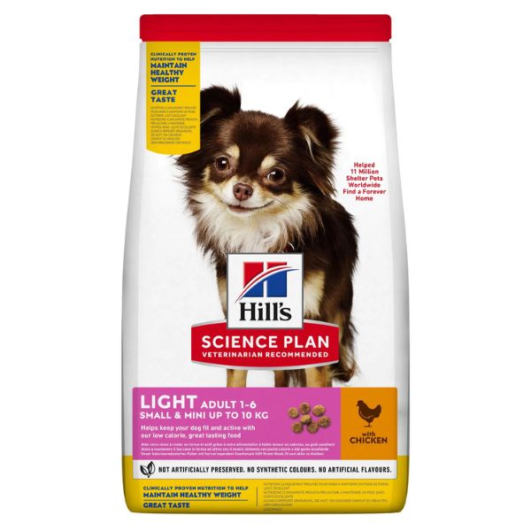 Hill's Science Plan Light Small & Mini Adult Alimento per cani con Pollo - 1,5 kg