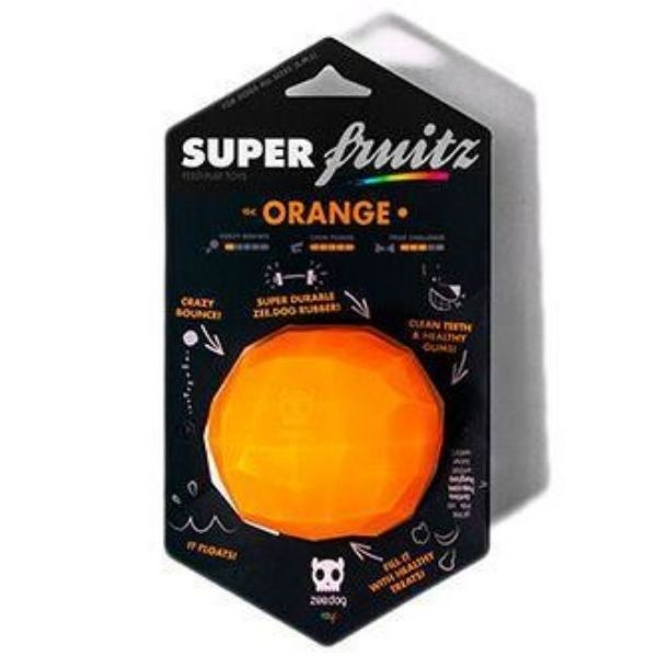 Gioco per cani Super Fruit Zee Dog - Super Orange