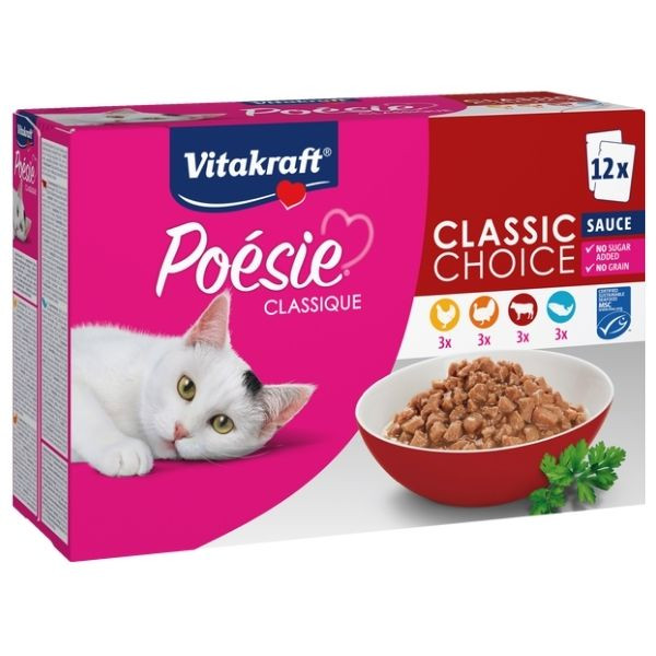 Vitakraft Multipack Poèsie Classique Gatto - Sauge - Classic Choice