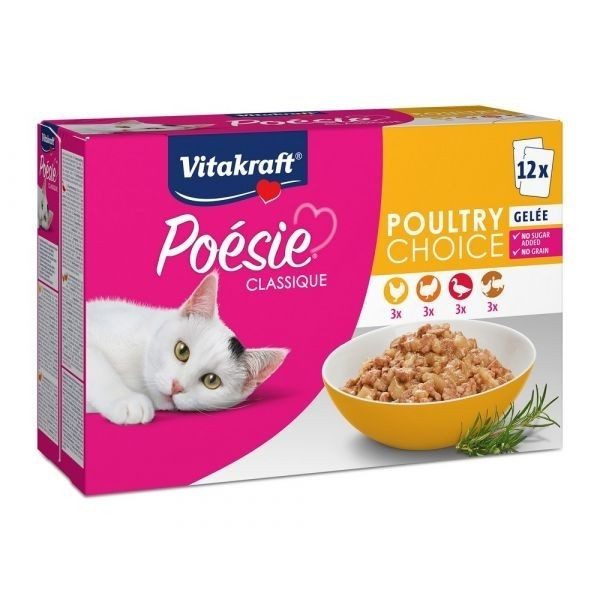 Image of Vitakraft Multipack Poèsie Classique Gatto - Gelée - Poultry Choice Cibo umido per gatti
