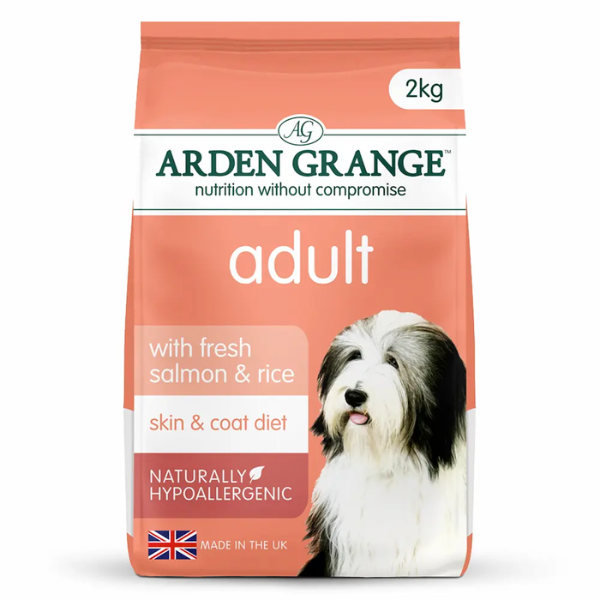 Arden Grange Hypoallergenic Skin & Coat Dog Adult All breeds Salmone e riso - 2 Kg - SPEDIZIONE GRATIS 1° ORDINE + scegli lo sconto BZR5 / BZR20
