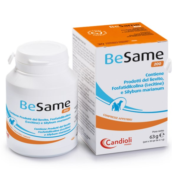 Candioli Pharma Besame supporto della funzionalità epatica Compresse - Besame 200 - 30 compresse - 1° ORDINE? scegli lo sconto BZR5 / BZR20 + 200 punti fedeltà