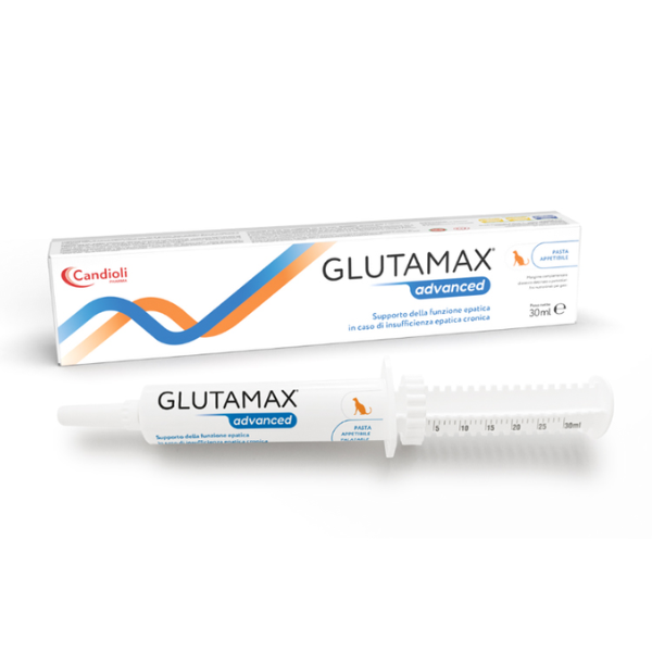 Candioli Pharma Glutamax Advanced supporto della funzione epatica Pasta gatto - 30 ml - 1° ORDINE? scegli lo sconto BZR5 / BZR20 + 200 punti fedeltà