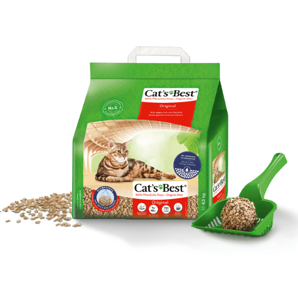 Image of Lettiera Vegetale Cat's Best Original lettiera agglomerante e incapsulante - 7 L - Lettiera agglomerante - 1° ORDINE? scegli lo sconto BZR5 / BZR20 + 200 punti fedeltà010