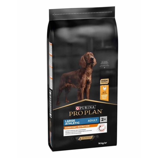Purina Pro Plan Large Athletic Adult Everyday Nutrition Crocchette per cani - 14 kg - Croccantini per cani - 1° ORDINE? scegli lo sconto BZR5 / BZR20 + 200 punti fedeltà
