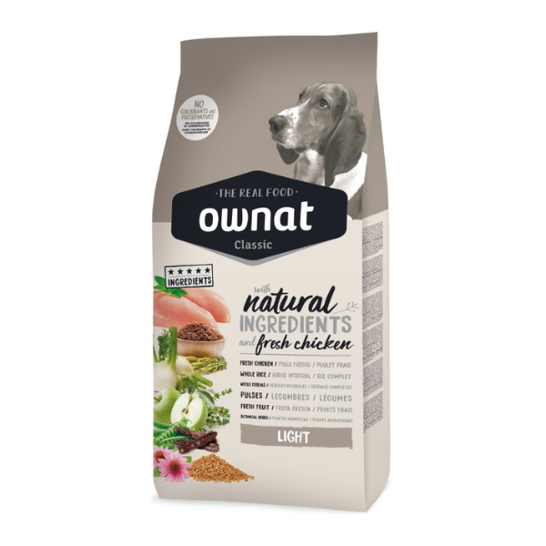 Ownat Classic Light All Breeds Adult con pollo fresco - 12 Kg - 1° ORDINE? scegli lo sconto BZR5 / BZR20 + 200 punti fedeltà