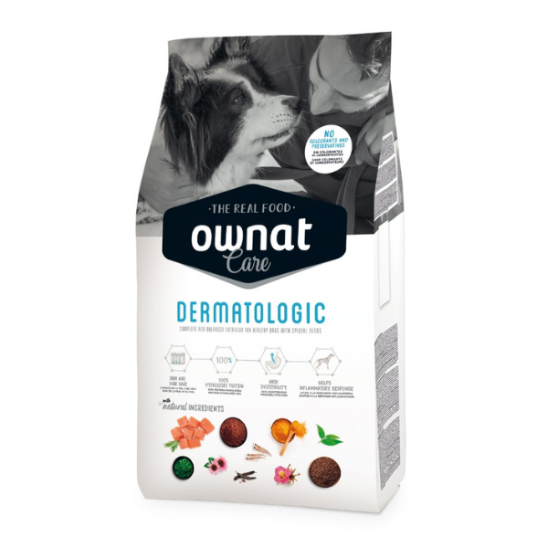 Ownat Care All Breeds Adult Dermatologic linea Vet - 3 Kg - Dieta Veterinaria per Cani - 1° ORDINE? scegli lo sconto BZR5 / BZR20 + 200 punti fedeltà