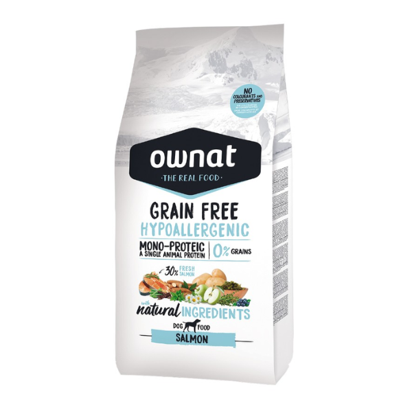 Ownat Grain Free Hypoallergenic Mono-Proteic All Breeds Adult con agnello fresco - 12 Kg - Crocchette Monoproteiche Cane - 1° ORDINE? scegli lo sconto BZR5 / BZR20 + 200 punti fedeltà