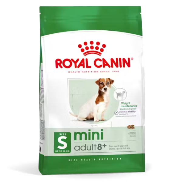Royal Canin Mini Adult 8+ - 8 Kg - Croccantini per cani - SPEDIZIONE GRATIS 1° ORDINE + scegli lo sconto BZR5 / BZR20