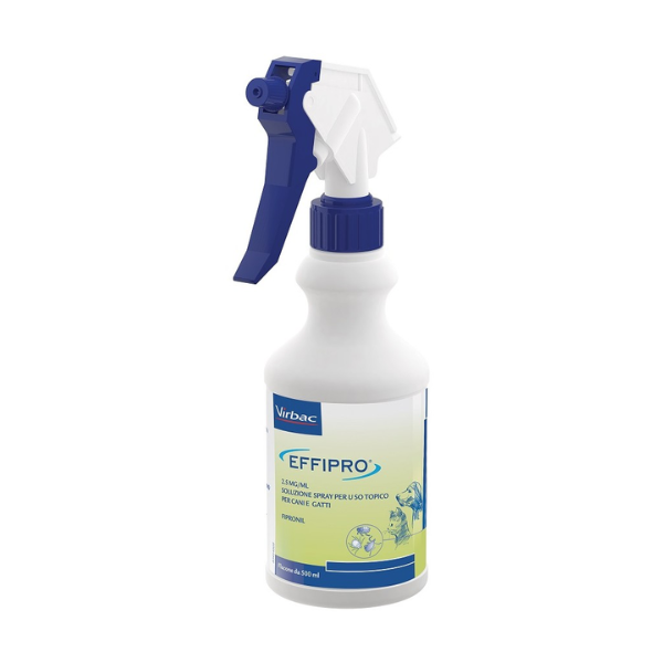 Virbac Effipro antiparassitario Spray per cani e gatti - 500 ml - Antiparassitario per cani - 1° ORDINE? scegli lo sconto BZR5 / BZR20 + 200 punti fedeltà