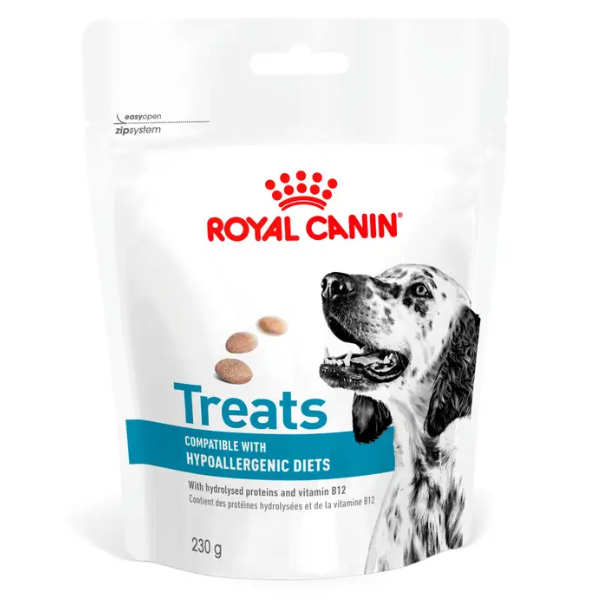 Royal Canin Veterinary Diets Treat Hypoallergenic snack per cani - 230 gr - SPEDIZIONE GRATIS 1° ORDINE + scegli lo sconto BZR5 / BZR20